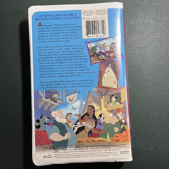 Disney VHS – Pocahontas II: Journey to a New World (1998) 12743-1 First Pressing - Picture 2 of 6